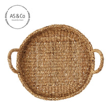 Load image into Gallery viewer, Seagrass Natural Decorative Basket Tray With Handles