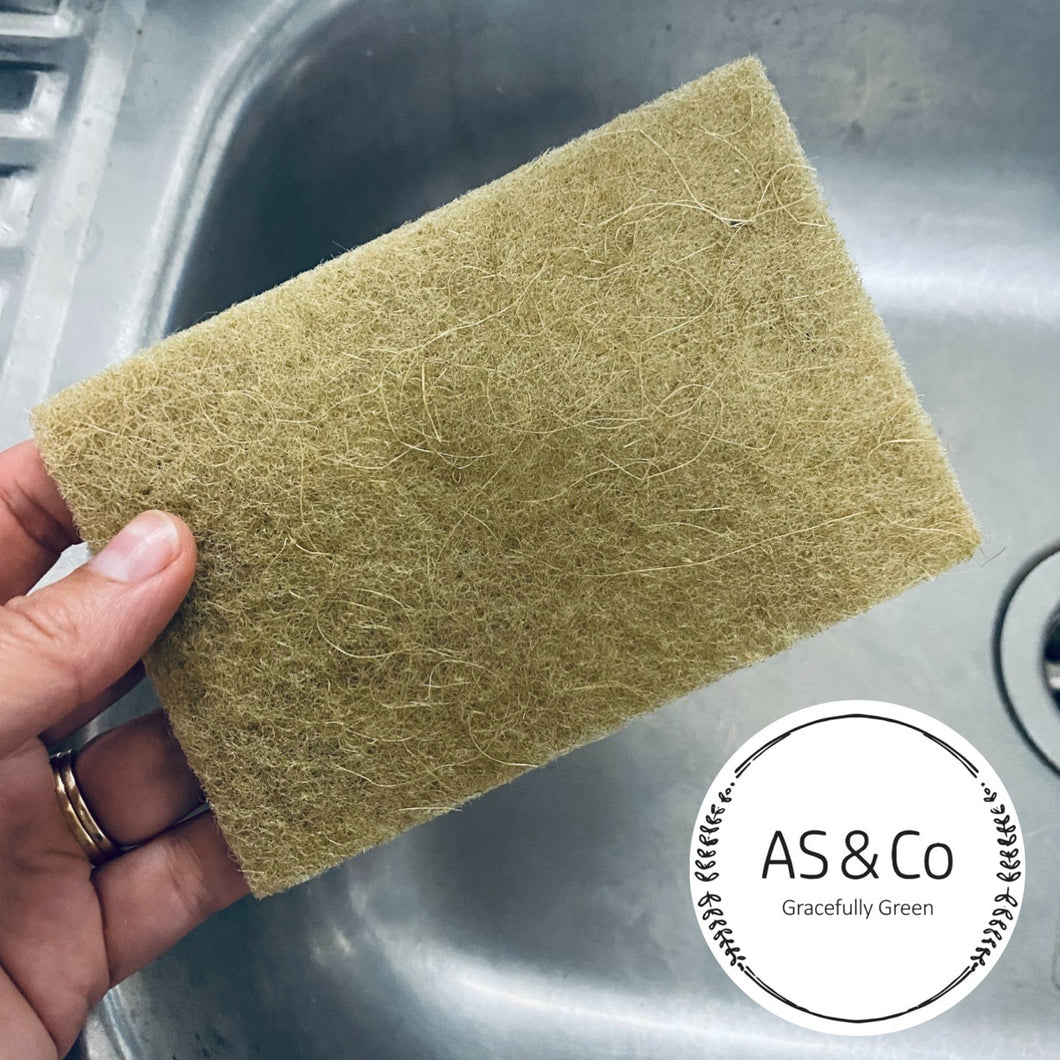 Sisal Fibre Scourer Cleaning Scrub Pad - Biodegradable