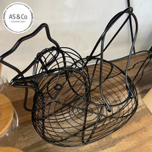 Load image into Gallery viewer, Chicken Egg Collection Basket - Black Wire