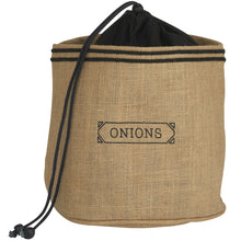 Load image into Gallery viewer, Jute Onion Sack Pantry Storage - Homestead Charm