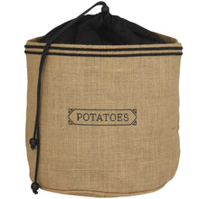 Load image into Gallery viewer, Jute Potato Sack Pantry Storage- Homestead Charm