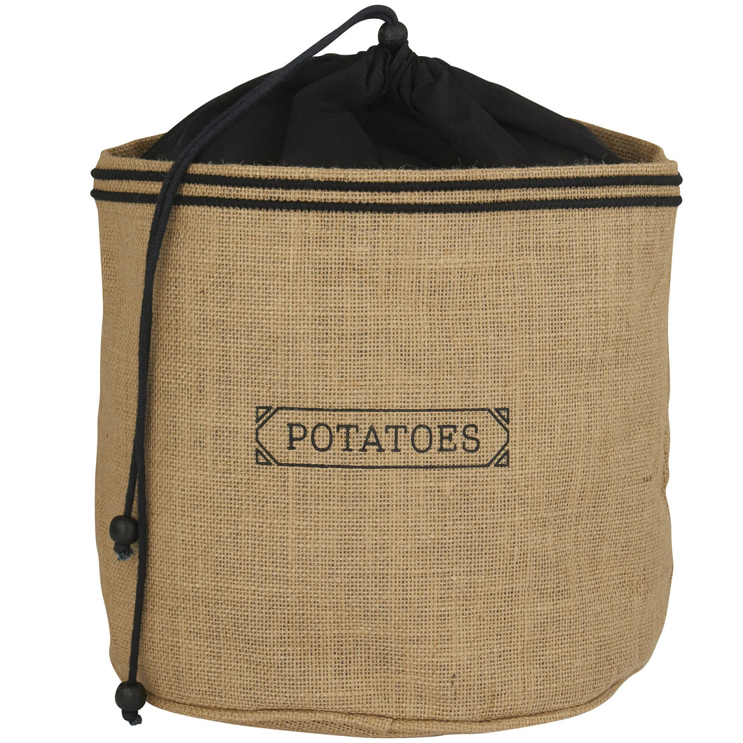 Jute Potato Sack Pantry Storage- Homestead Charm