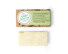 Load image into Gallery viewer, THE AUST. NATURAL SOAP CO Peppermint &amp; Pumice Soap Guest or Travel Bar - 20g