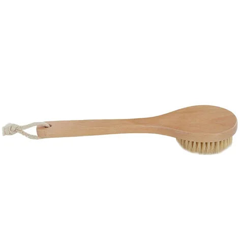 Wooden Body Brush for Dry-brushing 26x8cm Natural