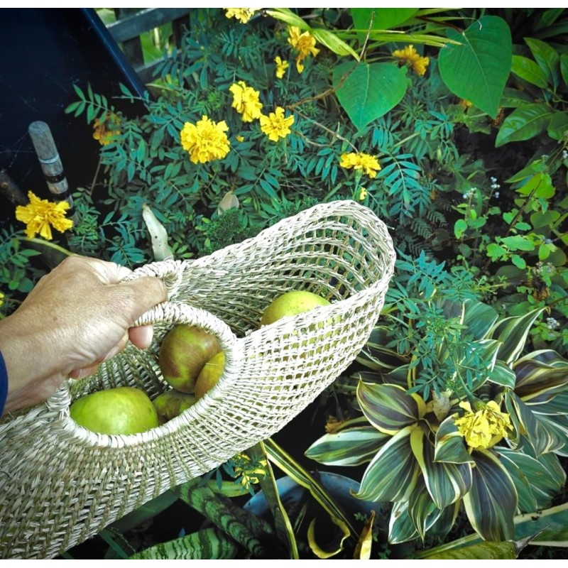 Seagrass Half Circle Market Shopping Baskets
