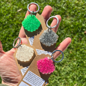 R+R Collection - Key Rings with 304 Stainless Steel Parts - Seashell