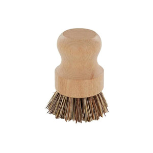 Wooden Pot Cleaning Brush 5x5x8cm Natural
