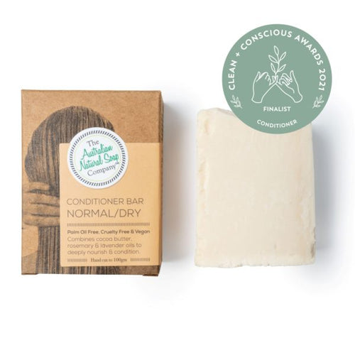 THE AUST. NATURAL SOAP CO Solid Conditioner Bar Normal/Dry 100g