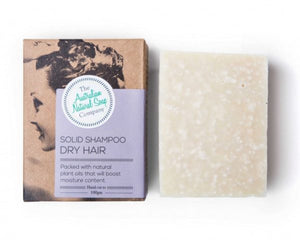 THE AUST. NATURAL SOAP CO Solid Shampoo Bar Dry Hair 100g