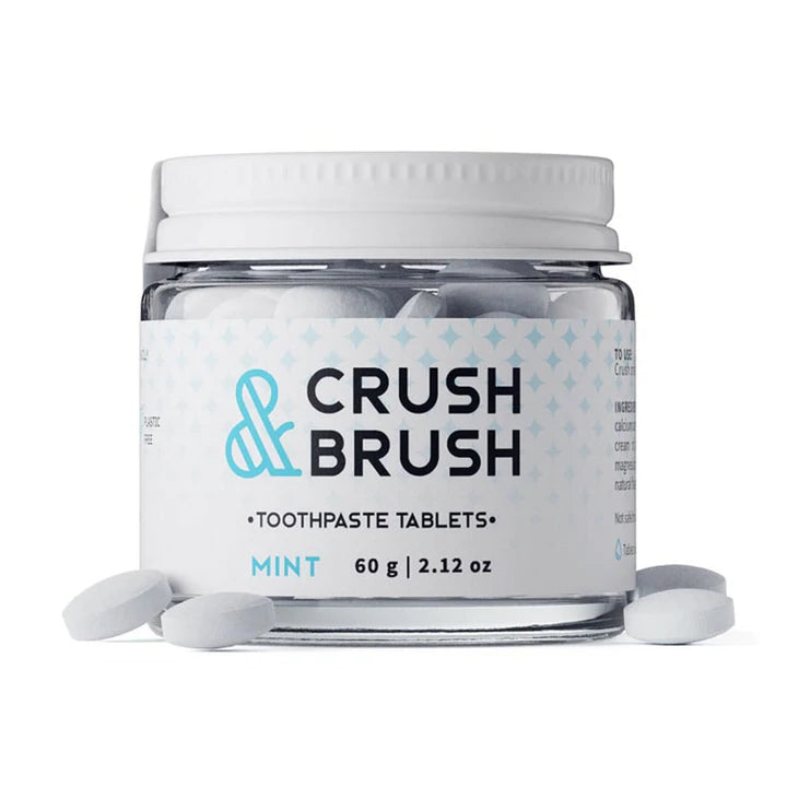 NELSON NATURALS INC. Crush&Brush Toothpaste Tablets Mint 60g