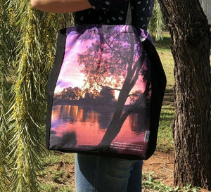 October Sunset Large Shopping Bag 'Johnson’s Bend' Sunraysia - Limited Edition