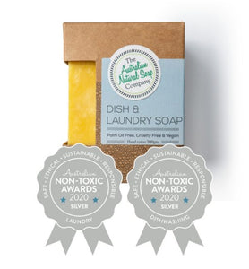 THE AUST. NATURAL SOAP CO Solid Dish & Laundry Soap Bar 200g