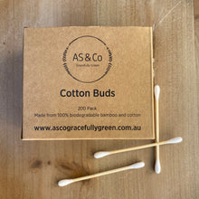 Load image into Gallery viewer, Bamboo &amp; Cotton Ear Buds - 200 Pack 100% Compostable