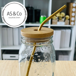Reusable Bent Straws 6mm - 304 Food Grade Stainless Steel | Black | Gold | Rose Gold | Silver | Blue | Purple | Rainbow