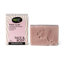 Load image into Gallery viewer, THE AUST. NATURAL SOAP CO Solid Face Soap Cleanser Bar Australian Pink Clay 100g
