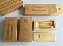 Load image into Gallery viewer, Reusable Bamboo &amp; Silicone Swabs 4 Pack