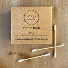 Load image into Gallery viewer, Bamboo &amp; Cotton Ear Buds - 100 Pack 100% Compostable