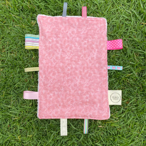 Handmade Baby Tag Blanket - Made From Recycled Materials