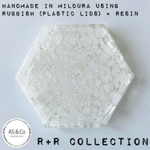Load image into Gallery viewer, R+R Collection - Small Hexagon Resin Tray Coaster 10cm