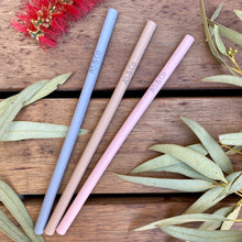 Load image into Gallery viewer, Reusable Straight Straws 9mm - Food Grade Silicone | Grey | Latte | Pink |