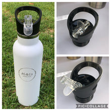 Load image into Gallery viewer, Alternative Lids with Straw for Stainless Steel Insulated 350ml, 600ml &amp; 1000ml Reusable Drink Bottles
