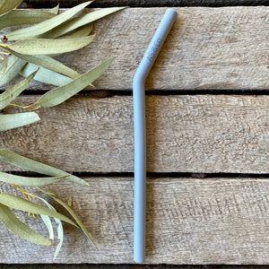 Reusable Bent Straws 10mm - Food Grade Silicone | Grey | Latte | Pink |