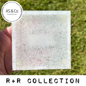 R+R Collection - Small Square Resin Tray Coaster 10cm