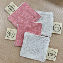 Load image into Gallery viewer, Handmade 4 Pack Reusable Makeup Remover Pads - Made From Recycled Materials