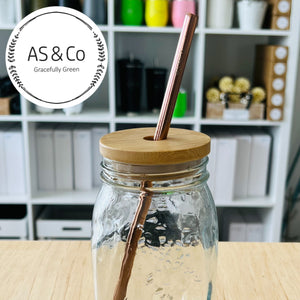 Reusable Straight Straws 9mm - 304 Food Grade Stainless Steel | Black | Gold | Rose Gold | Silver | Blue | Purple | Rainbow